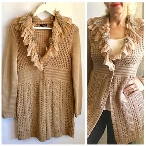 CUPIO Whimsical Embellished Long Cardigan